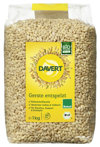 Gerste entspelzt Bioland, 1kg