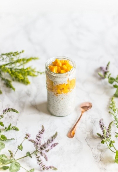Chia Pudding Mango & Mandel