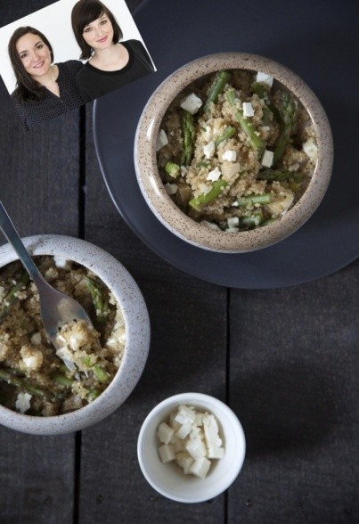 Quinoa-Spargel-Salat mit Feta-Käse von Liz & Jewels
