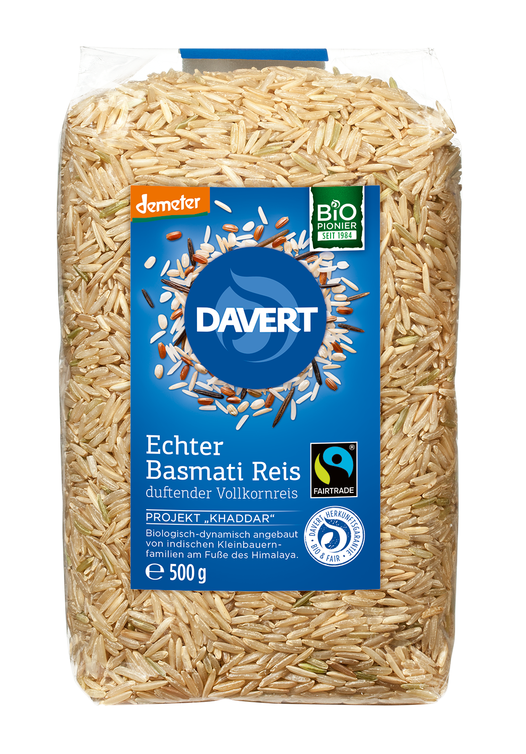 demeter Echter Basmati Reis Vollkornreis Fairtrade 500g Midsona