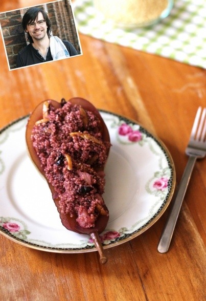 Warme Birnenhälften mit Couscous von Volker Mehl