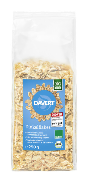 Dinkelflakes ohne Zucker- & Salzzusatz Bioland 250g
