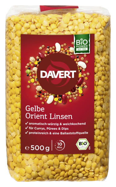 Gelbe Orient Linsen 500g