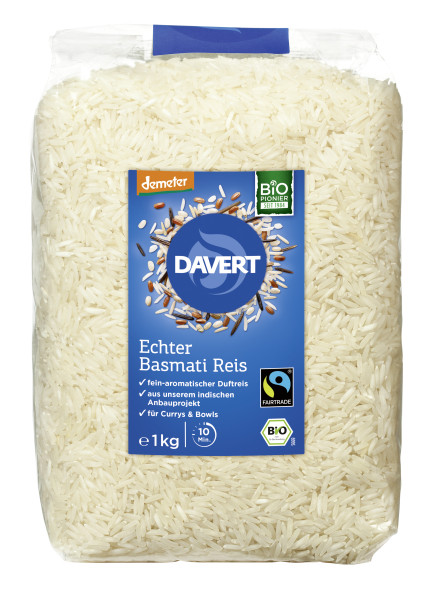 demeter Echter Basmati Reis weiß Fairtrade 1kg