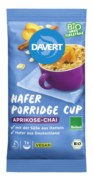 Porridge-Cup Aprikose-Chai Bioland 65g