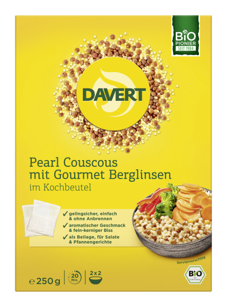 Pearl Couscous mit Berglinsen im Kochbeutel 250g