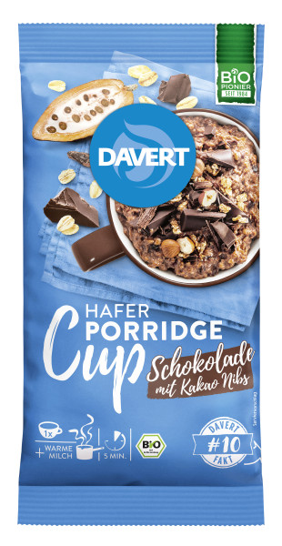 Porridge-Cup Schokolade & Kakao Nibs Bioland 65g