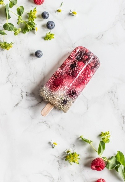 Chia-Berry-Popsicles