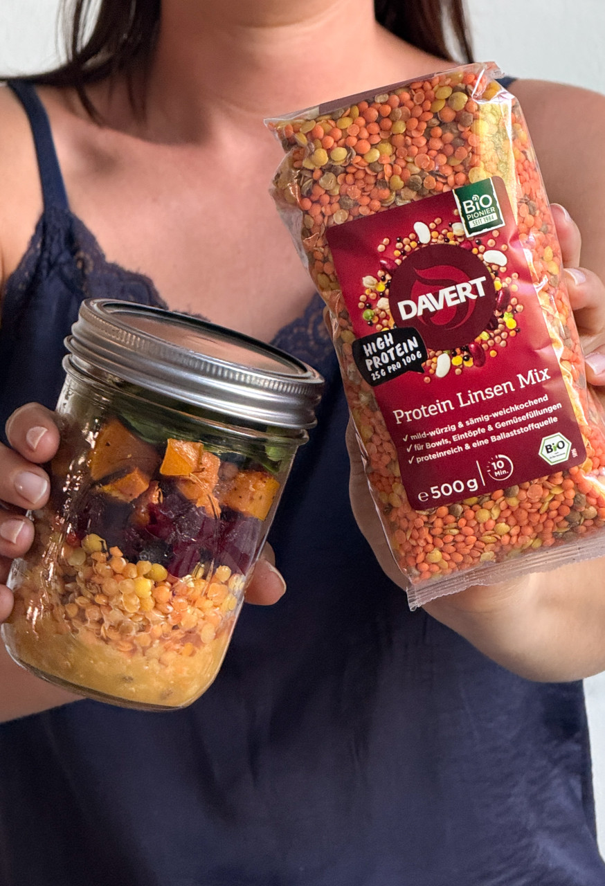 Lunch Meal Prep Protein Linsen Mix